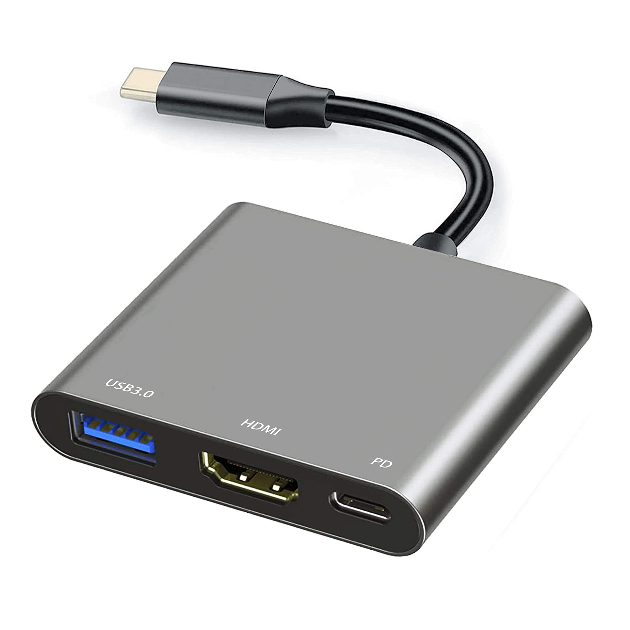 Адаптер Baseus UltraJoy 7 в 1 3USB/HDMI/USB-c/SD (B00052803811-00) (серый)